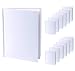 Blank Books (Pack of 12) - 6" W x 8" H Hardcover with Unlined White Pages - 32 Pages (16 sheets) per book for Kids, Students, Adults and All Ages, Use for Creative Story, Sketches, Book Making Kit