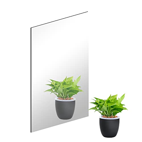 DARENYI Espejo Pared Espejo de Vidrio Piezas sin Marco Azulejos de Espejo de Pared Azulejos de Espejo HD Autoadhesivos DIY Decoración para Cuarto de Baño Salón Dormitorio ( 30 x 20cm) Cover