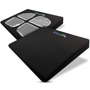 ERGO21 LiquiCell Sports Cushion - 3.5-Inch Thick Seat Pad for Tailbone, Hip & Lower Back Pain Relief