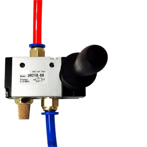 Vanne pneumatique à levier manuel anti-fuite avec raccords 6mm