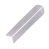 YAWUROU 2 PCS Car Rear Bumper Reflective Strips, Night High Visibility Car Warning Sticker, Self-Adhesive Automotive Tail Trunk Safety Reflective Decals, Universal for Most Cars (White)