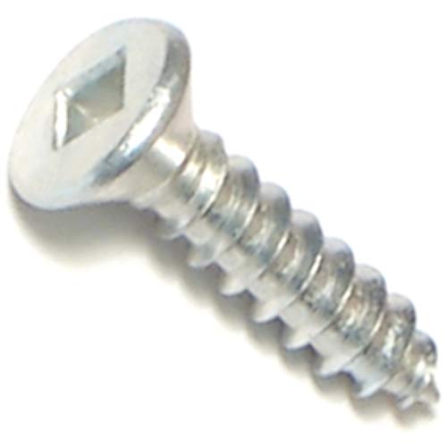 Tornillos para madera Hard-to-Find Fastener, cabeza plana cuadrada, tamaño 8 x 3/4, paquete de 120 piezas