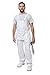 Produktbild ProDec Lätzchen und Träger Maler-Overall für Männer & Frauen Arbeitskleidung, 100% saugfähige Baumwolle Bohrer, weiß Maler-Overall, Dekorateure Männer & Frauen Latzhose, Maler Tasche
