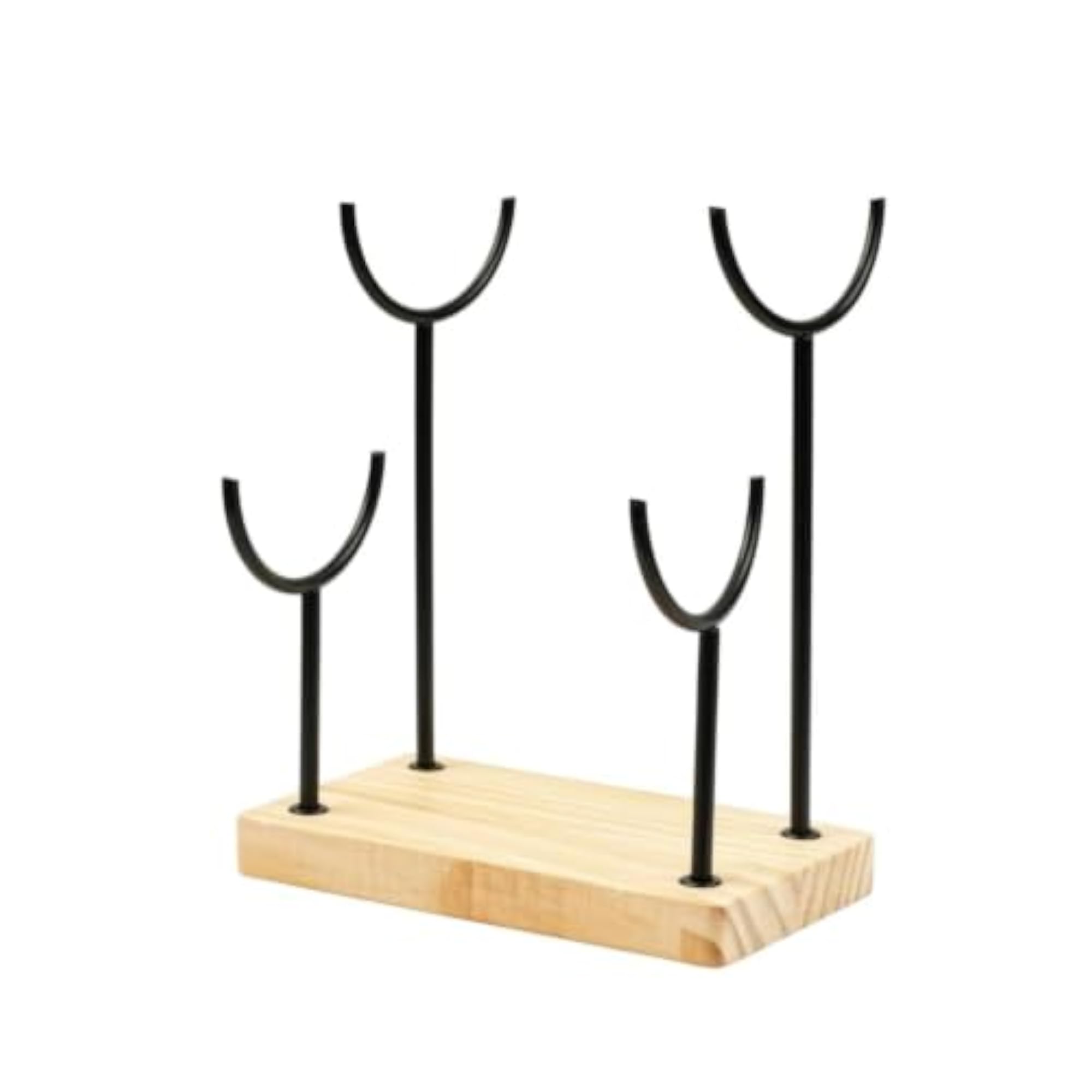 Countertop Bracelet Stand with Wooden Base for Retailers