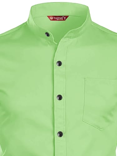 Image of Men's Slim Fit Beige Color Cotton Blend Casual Shirt