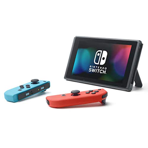 Nintendo Switch With Neon Blue / Neon Red Joy-Con Controllers +