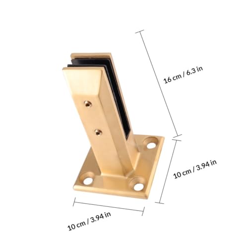 Fijación de vidrio sin perforación con tornillo regulable 3