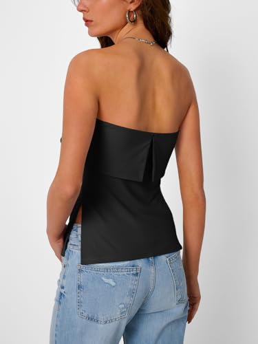 Trendy Queen Going Out Tops for Women Summer Spring Tube Tops Cute Off The Shoulder Backless Corset Teen Girls Y2k Clothes4