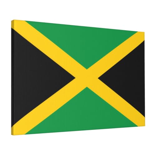 Drapeau Jamaïque tableau moderne salon chambre toile 40x60