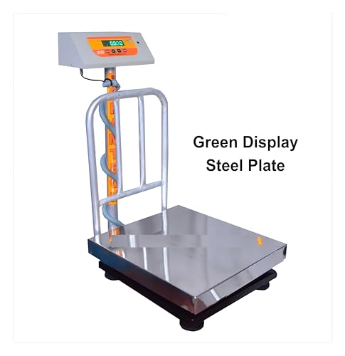 Image of GRAMTECHNOLOGY Weighing Scale 200kg x 20g Weight Machine for Shop,Digital computer kanda size 16x18 inch for Kirana Shop,Fruit Shop, Kitchen and Factories.