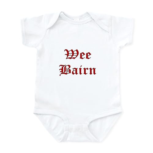 CafePress Wee Bairn Infant Bodysuit Cute Infant Bodysuit Baby Romper Cloud White