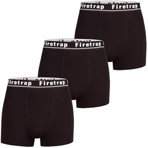 Firetrap Mens 3 Pack Designer Boxer Shorts Cover