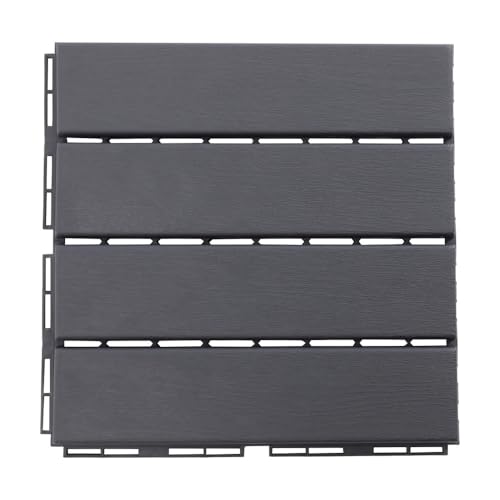 GFSDJALKJ Paquete de 6 baldosas for terraza de Patio, Suelos Impermeables for Exteriores, Aptos for Cualquier Clima, for Porche, Piscina y balcón.