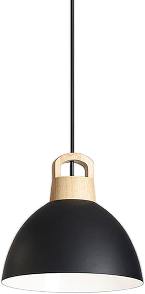 Lustre décoratif en métal noir style bar pour illuminer chaleureusement votre salle à manger