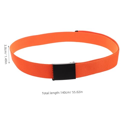 2pcs Men Adjustable Heavy Duty Webbing Belt Casual Fabric Belt Sturdy Buckle for Work School and Outdoor Activities2