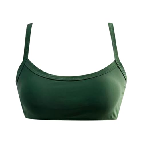 Sujetador yoga verde OBASDFD S ajustable sin aros para entrenar sin dolor 2