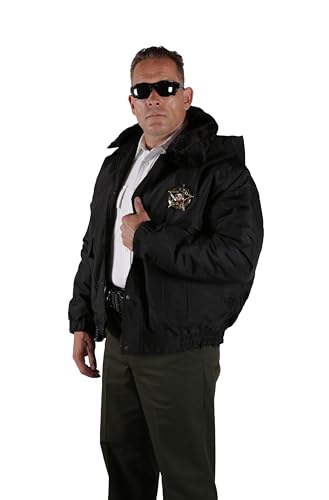 Image of First Class 100% Nylon Oxford All Season Deluxe Plain and Security Bomber Jacket