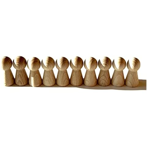 DIY Wooden Toy Figure Cones for Crafting Cover