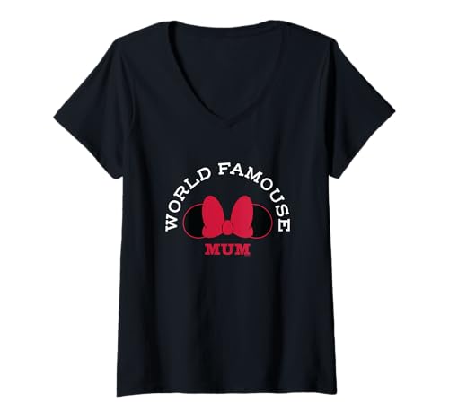 T-shirt Minnie Mouse cadeau idéal pour la Fête des Mères avec col en V