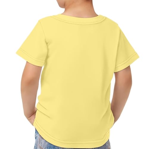 Image of Xhuibop Kids Tshirts Girls Boys 3-16 Years Summer Clothes for Teens Loose Fitting Tops