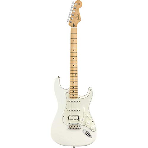 Image of Fender Electric Guitar Mexican Player Series Stratocaster HSS Maple PWT 0144522515 White