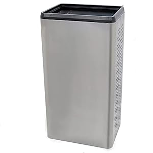 ZJYWMM Ruimtebesparende Organizer Paraplu Rekken met grote capaciteit, vrijstaande metalen opengewerkte standhouder voor lange korte paraplu, voor stokken wandelstokken, vierkant (kleur: ZILVER)