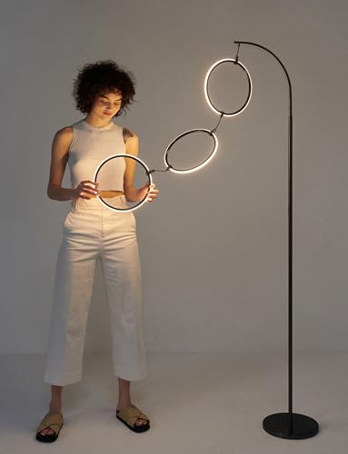 Brightech Nova Modern Floor Lamp Matches Living Room Décor -