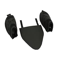 MiOYOOW Taktische Ausrüstungsschützer, 2 Molle Schulterpolster + 1 Schrittpolster mit Klettverschluss für Training und Wettkampf Im Freien