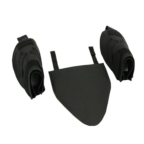 Conjunto de protectores tácticos Paintball, 2 hombreras Triángulo Molle + 1 cojín de entrepierna, equipo para competición de entrenamiento al aire libre
