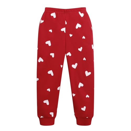 Image of Girls Fall Winter Outfits Cartoon Animal Long Sleeve Crewneck Sweatshirt Top+Sweatpant 2 Piece Clothing Set 3-9T