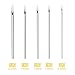 Romlon Ear Nose Piercing Tools - 50Pcs Mixed 12G 14G 16G 18G 20G Stainless Steel Piercing Kit for Ear Nose Navel Belly Nipple Tongue