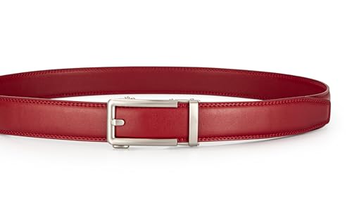Image of Men's Belt, Ratchet Dress Casual Belt with Adjustable Automatic Buckle Trim to Fit