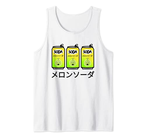 Melon Soda Japanese Kawaii Harajuku Tank Top, White