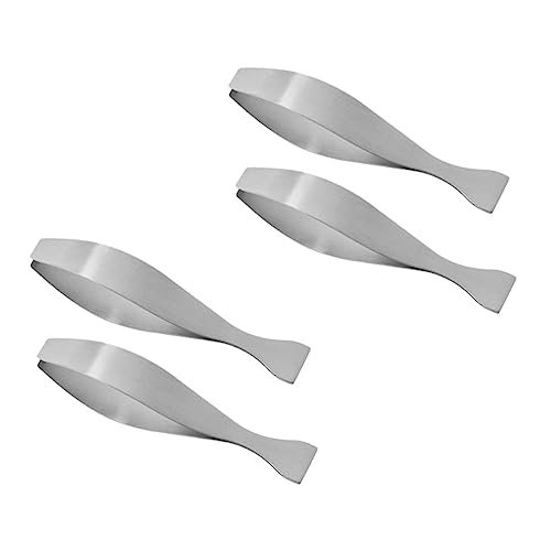 MAGICLULU 2 Juegos Pinza De Desplume De Acero Inoxidable Accesorios De Cocina Encarnado Puerta Eliminar Mascotas Del Agente Timbre De Juguete Goma De Borrar Pequeña Operado Silver 4 Uds * 2