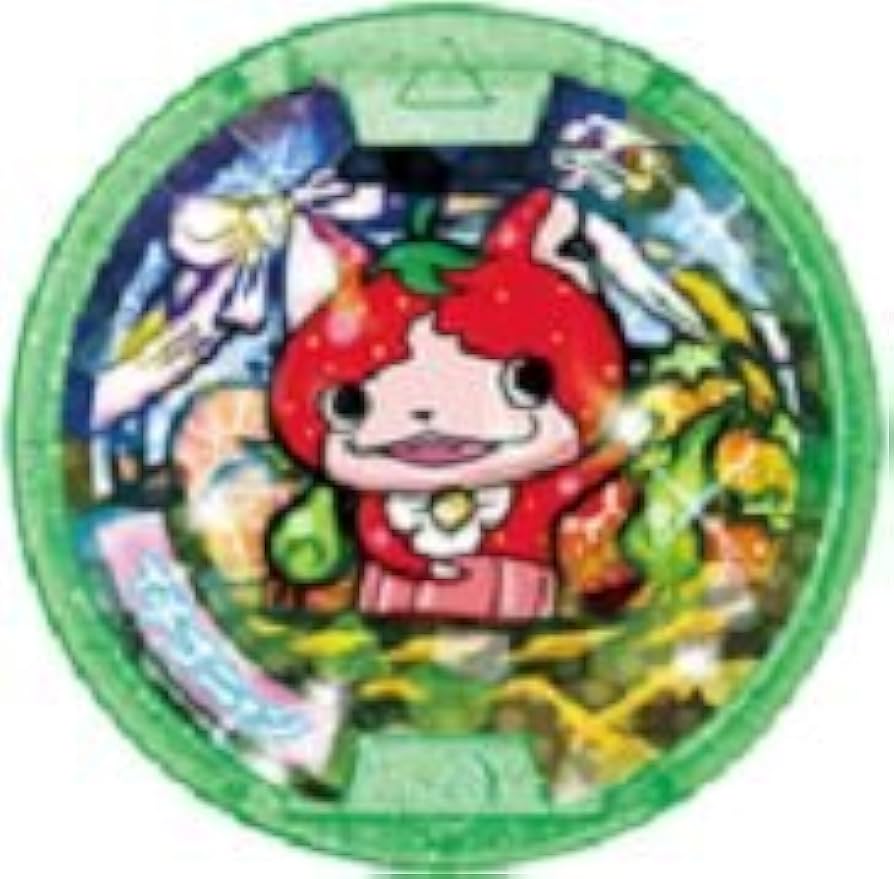 Amazon | 【妖怪メダル】イチゴニャン/Zホロ(緑)/妖怪ウォッチ