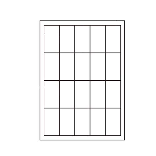 SCJ-23(VP) iiNGCg 򎆃xV[ 1P[X 400V[g A4 20 38.1×68.58mm CNWFbgv^p nana SCJ23