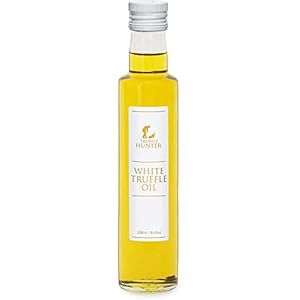 TruffleHunter weißes Trüffelöl (1 x 250ml) Doppelkonzentrat Olivenöl kaltgepresst mit echtem Trüffel – Delikatesse…