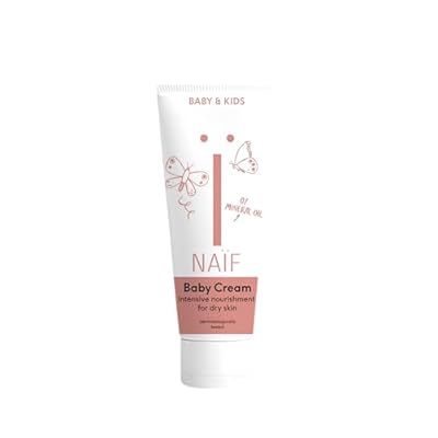 Naïf Crema de Cuidado para Bebés y Niños – Con ingredientes naturales fragancia suave sin aditivos ideal para cuidado facial y diario de la piel del bebé – 75ml