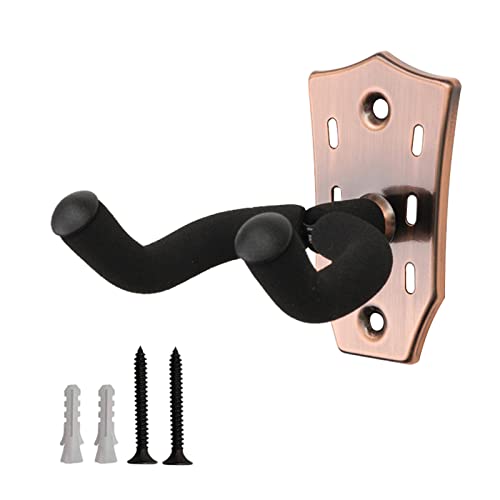 ZUXOCY Guitar Wall Hanger Metal Guitar Wall Mount with Protective Sponge Guitar Neck Holder Hook Stand for Bass Violin Ukulele