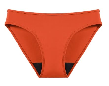 Veintitrés Bikini Menstrual Cintura Media Mujer Moda Baño L, Naranja Veintitrés Bikini Menstrual Cintura Media Mujer Moda Baño L, Naranja