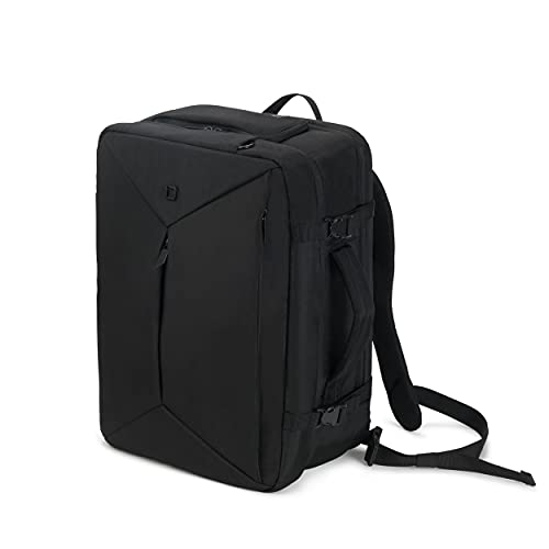 Dicota - Zaino Dual Plus EDGE per computer portatile da 13”-15,6", borsa da trasporto per computer, borsa da lavoro, supporto per computer portatile, sportivo leggero, colore nero