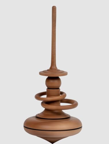 Helene Spinning Top by Mader Kreiselmanufaktur - Handmade in Austria From Apple Wood, 48mm diameter, Adult Collectible Toy, 14+