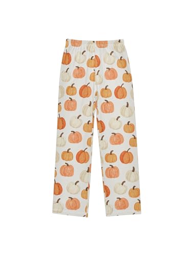 Watercolor Pumpkins Boys Pants for Kids Jogger Pants with Pockets S
