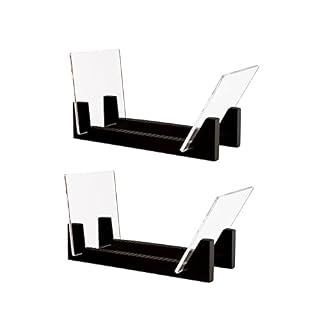 EUKKIC Lot de 2 supports de rangement pour disques vinyles – 35 cm de long – Noir - Les Beatles, Paul McCartney, John Lennon, RIngo Starr, George Harrison