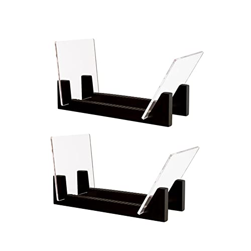 EUKKIC Lot de 2 supports de rangement pour disques vinyles – 35 cm de long – Noir - Les Beatles, Paul McCartney, John Lennon, RIngo Starr, George Harrison EUKKIC Lot de 2 supports de rangement pour disques vinyles - 35 cm de long - Noir
