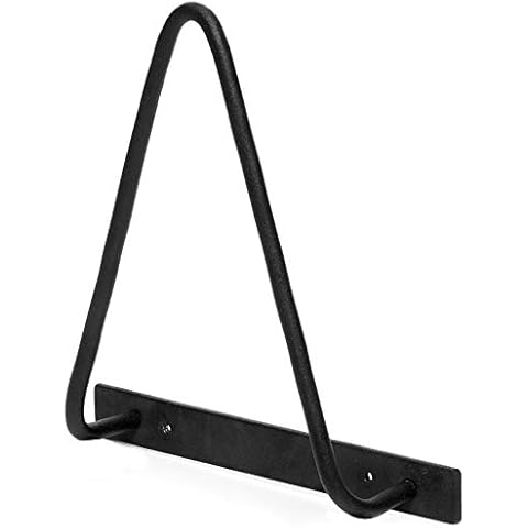 IK Style Hairpin Wall Rack For Organising And Storage Of Magazines Or Vinyl Records - Powdercoated Black Cover