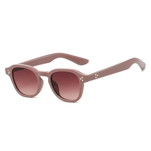 Lunettes de soleil vintage rivets hommes style punk verres gris dégradé UV400