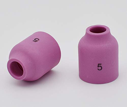 Image of 10PK TIG Gas Lens Alumina Nozzle 53N59 5# 5 /16 inch For SR WP- 9 /20 & 17 /18 /26 | 10PK TIG Gas Lens Alumina Nozzle Ceramic Cup 53N59 5# 5 /16 inch For SR WP- 9 /20 & SR WP-17 /18 /26 TIG Welding Torch
