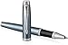 PARKER 1931662 IM Penna Roller, Punta Fine e Ricarica di Inchiostro Nero, Light Blue Grey Chrome Trim
