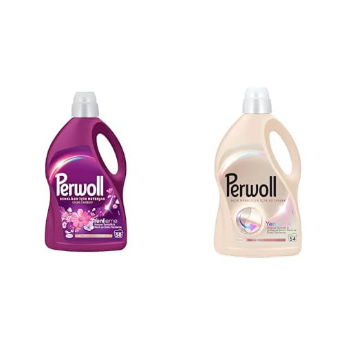 Perwoll Seti | Hassas Yenileme & Çiçek Cazibesi 2.75L x1 + Açık Renkliler 2.97 Litre, 3L, 54 Yıkama x1